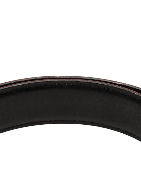 Hermes Constance Belt Buckle Reversible Vintage 65 Red Black Gold Leather main image 7